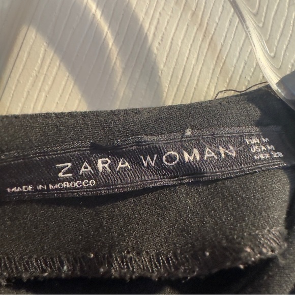 Zara Black Sheath Long Sleeve Cocktail Dress - Picture 6 of 8